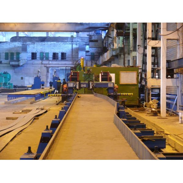 Horizontal Variable H Beam Assembly Machine Hydraulic Synchronize Clamp Flange Web Plate Use Lincoln Welder