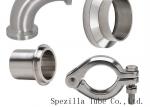AISI 304 Stainless Steel Sanitary Fittings Long 45 Degree Elbow For Beverage