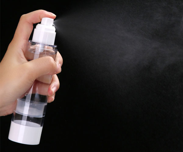 Cosmetic Flat Airless Pump Bottles For Skincare Sparying
