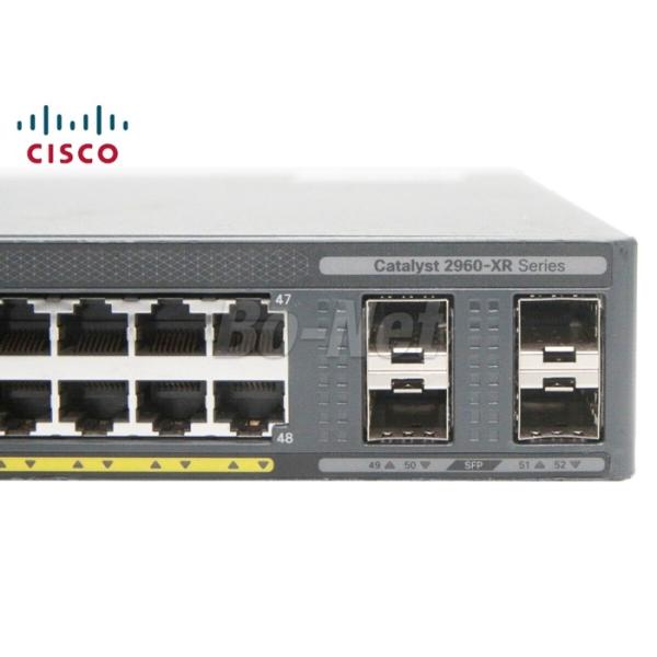 Rack Mountable 1U Cisco 48 Port 10 Gigabit Switch WS-C2960XR-48TS-I 2960XR 4 X 1G SFP+