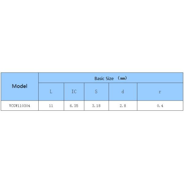 Car Processing- Common Type- Positive - VC - CNC Insert