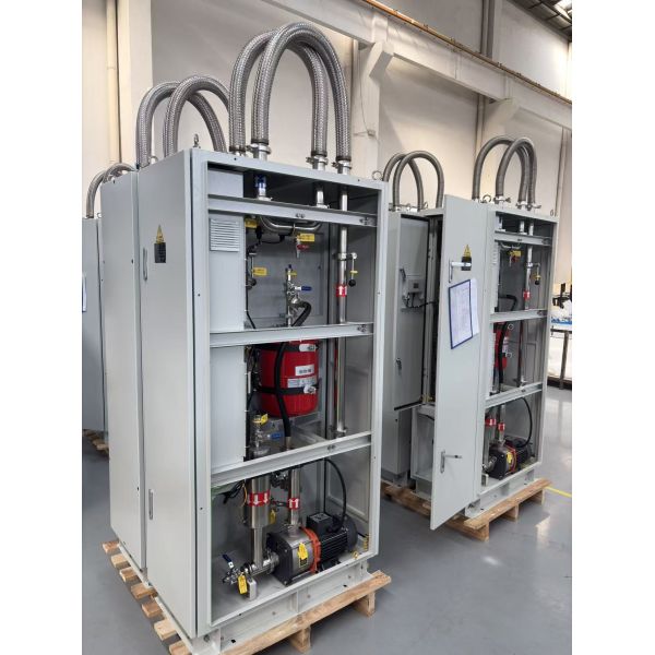 Cooling system installation in power generation facility with equipment integration