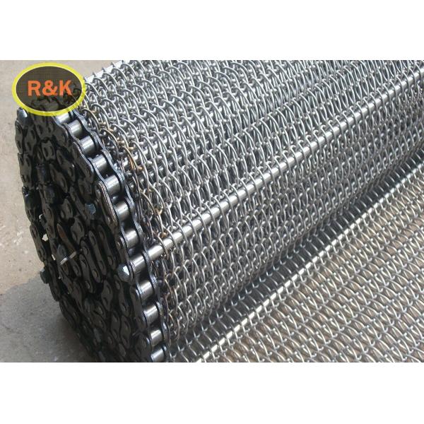 Stainless Steel Chain Link Wire Mesh Conveyor Belt For Food Industry