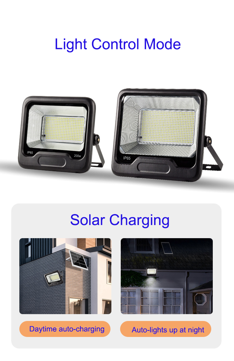 Solar flood light power system diagram