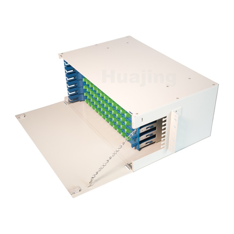 24-96 Cores ODF Fiber Distribution Unit With Cable Fixation Protection