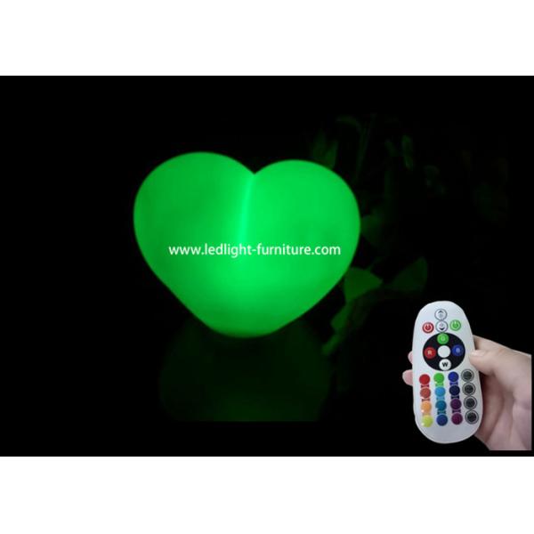 Romantic heart shaped table lamp With Multi Colors Changing Controller