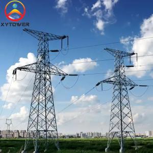 Buy cheap Galvanized High Tension 400kv Electric Transmission Line Steel Tower product
