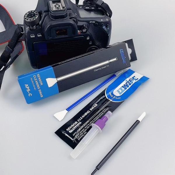 Lint Free Soft Sensor Cleaning Swabs for Camera Absorbent Microfiber V Shape Individual Wrapped Pack