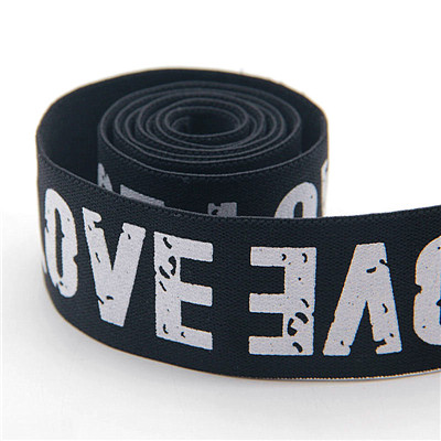 Customized Letters Pattern Soft Durable Ribbon For Underwear Waistband Jacquard Elastic Band