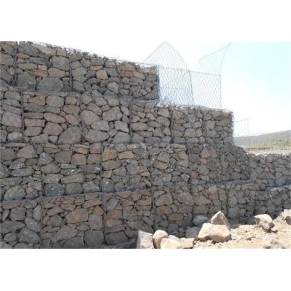 Easy Installation Opening PVC Coated Retaining Wall Mesh Cages