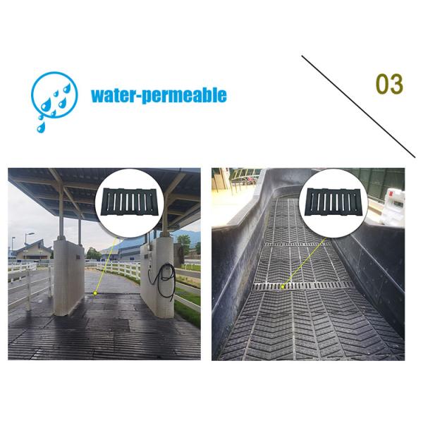 Rubber Mat With Drainage Function,600*300mm Horse Mat, Drainage Mat, Joint-Friendly, Weatherproof And Easy To Clean,