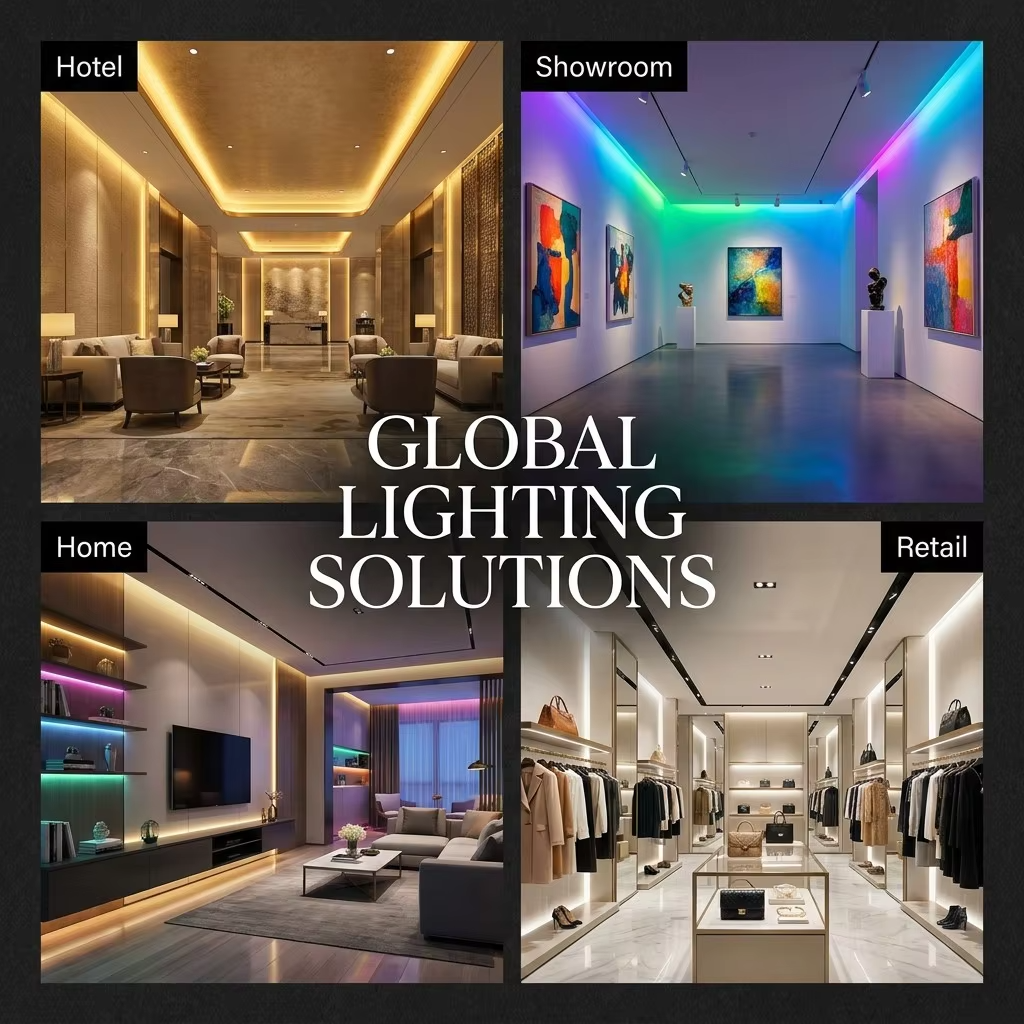 Waterproof Flexible LED Strip Customizable Length And Color Temperature Options For Commercial Lighting Applications