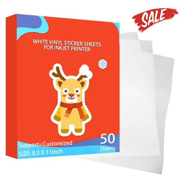 A4 Size Sticker Paper Removable Adhesive Labels - Repositionable No Residue