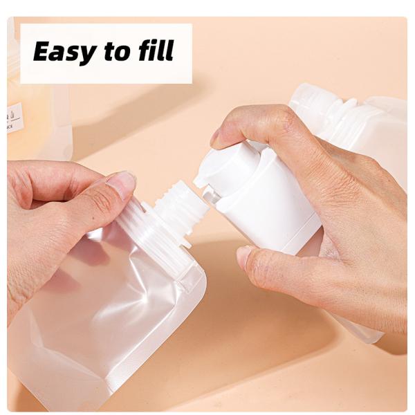 Stand Up Liquid Spout Pouch Dispensing With Convenient Versatile