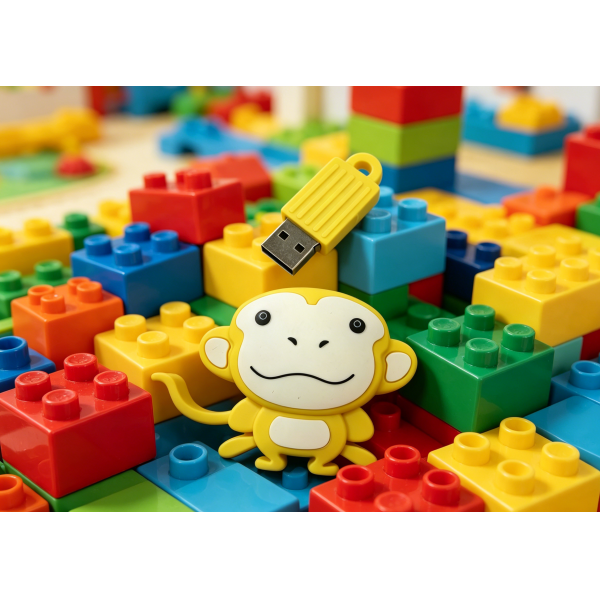 Customized Shaped By Monkey PVC Mold Personalized USB Flash Drive Featuring Data Encryption Option For Marketing And Secure Data Access