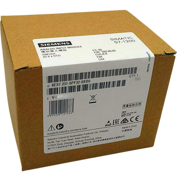 SIEMENS 6ES7231-5PF32-0XB0 SIMATIC S7-1200, ANALOG INPUT, SM 1231 RTD, 8XAI RTD MODULE