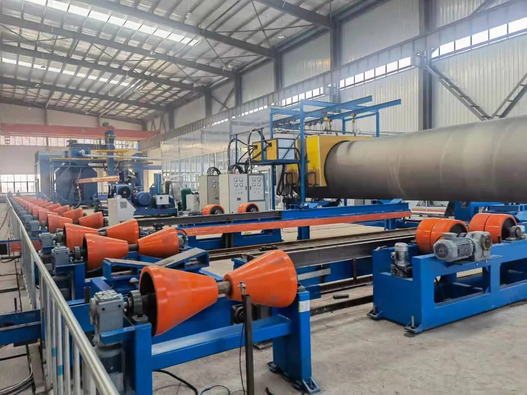 FBE Coating Line with Internal & External Coating Using High Voltage Electrostatic Spray Gun and Medium-Frequency Heating System