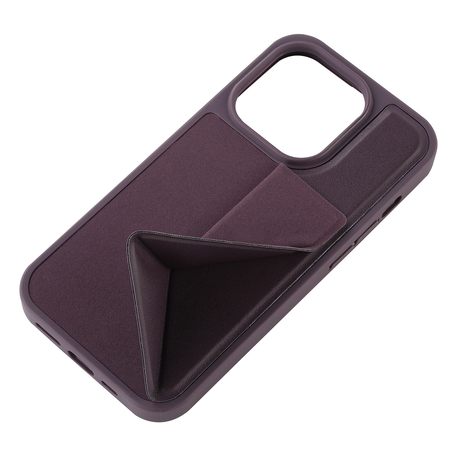 For 15 Pro Max TPU+PC Case Stand Design Waterproof Shockproof Protective Mobile Phone Case