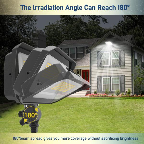 Outdoor LED Flood Light With Photocell High Lumen 140LM/W 100W 120W 150 Watt For Parking Lot Facade Lighting
