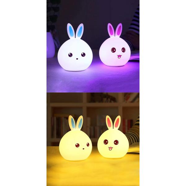 Flash Slide Silicone 3000K Rgb Led Night Light Adjustable LED Rechargeable Night Light