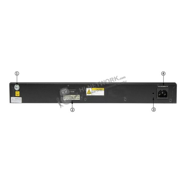back-panel-s5700-28p-li-ac-datasheet Huawei Switch S5700-28P-LI-AC Layer 2 Ethernet Network Switch with 24 Ethernet 10/100/1000 Ports and Energy-Saving Technology