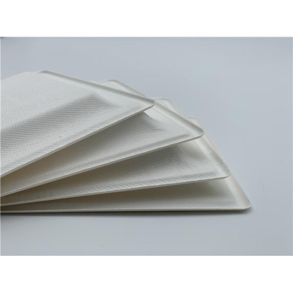 6 Inch Waterproof Tableware Square Sugarcane Waste Plates