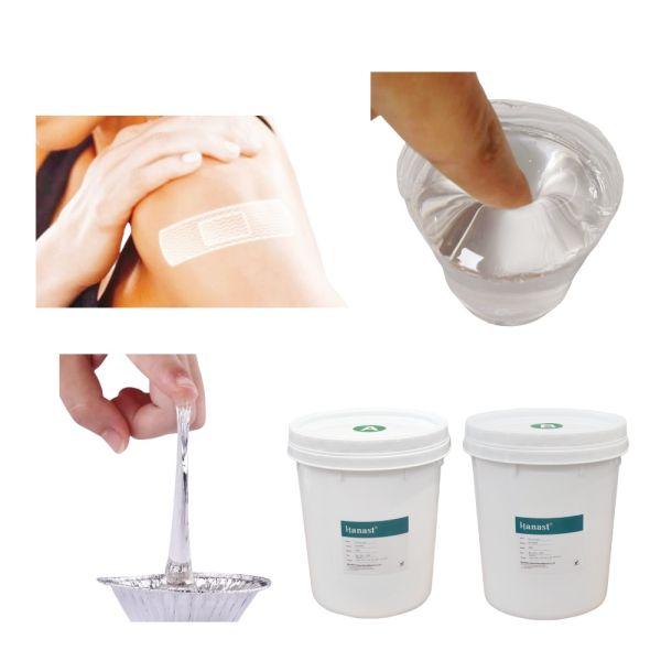 Medical Grade Silicone Gel For Fever-Reducing Patch Silicone Breast Patch Low-Viscosity Self-Adhesive Silicone Gel 1:1