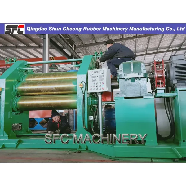 Open Type Two Roll Rubber Mixing Mill Machine