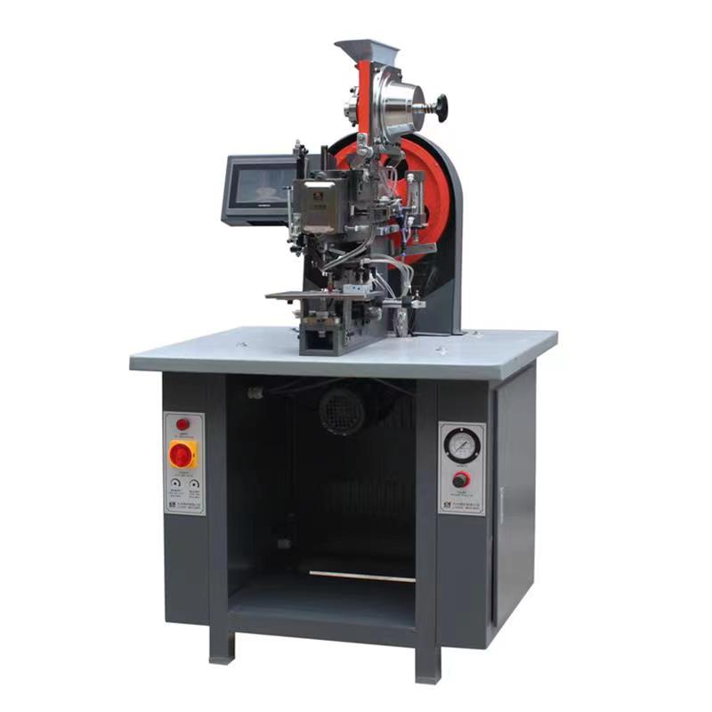 Automatic Hang Tag Eyeleting Machine Hanging Card Rivet Punching 33mm