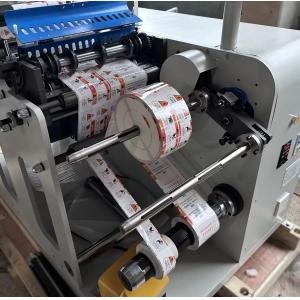 Automatic 450mm Label Slitting Machine with Turret Rewinder 220V