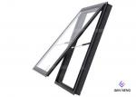 Waterproof Top Hung / Awning Aluminium Glass Windows , Residential Aluminum