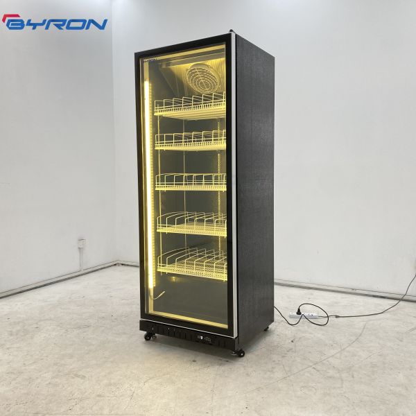 Freestanding Beverage Cooler Refrigerator Glass Fronted Drinks Fridge
