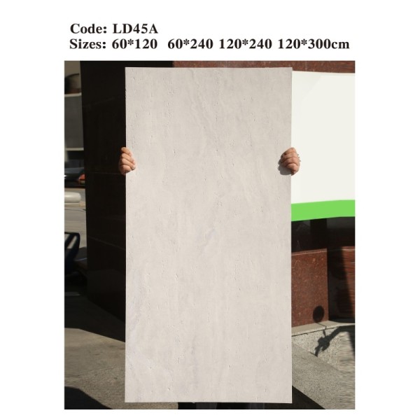 Flexible travertine wall panel installation example showing elegant stone texture