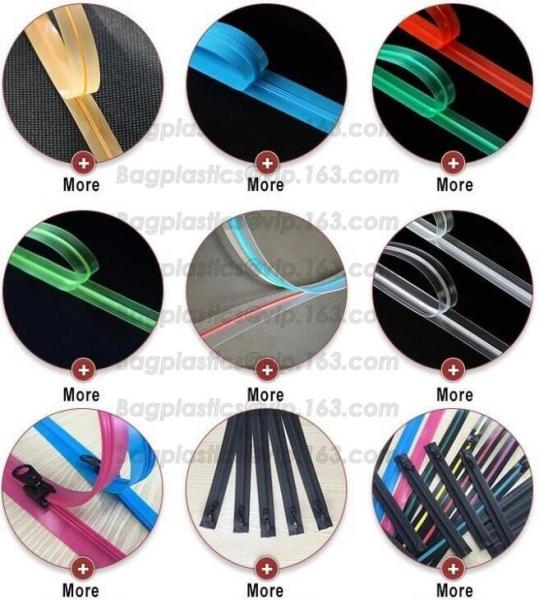 nylon open-end waterproof zipper with thumb puller, airtight PVC/ TPU nylon waterproof zipper, 3#,4#,5#,6#,7#,8#,9#, 10#