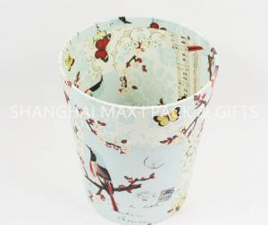 Buy cheap Paper Board Present Wrapping Accessories , Garbage Paper Trash Can White Color product
