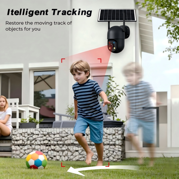 Solar Powered 4G Solar Camera 8MP Two Way Audio Security Camera Real Time Monitoring