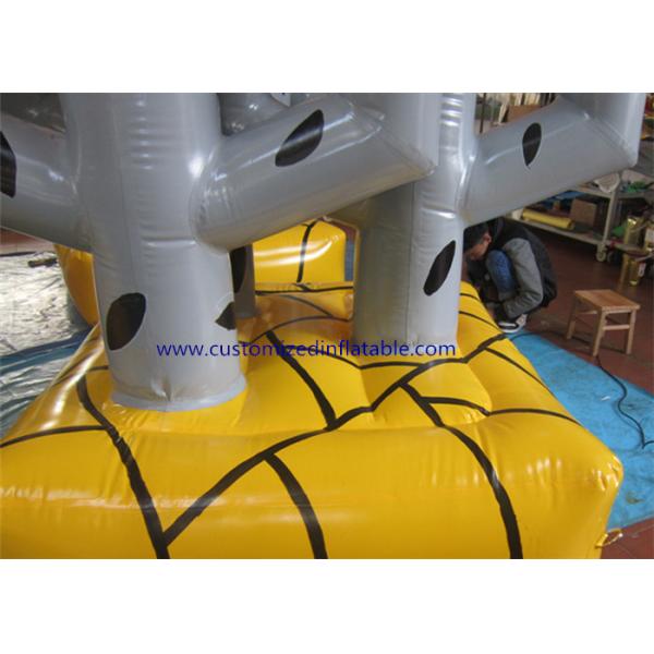 Custom Made Strong PVC Tarpaulin Inflatable Bunker Cactus Tree Airtight For Train