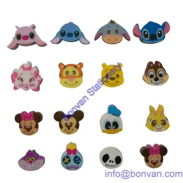 heart shape extruded rubber eraser,multi color rubber eraser