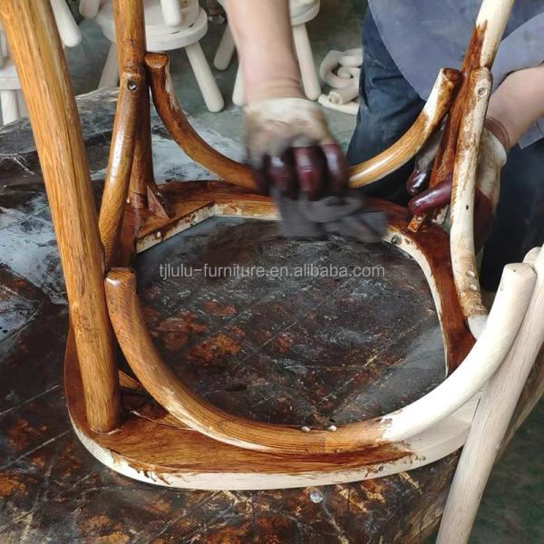 Antique Design Style D50*W42*H88CM Stackable Wooden X Cross back Chairs for Restaurant Dining and Morden Furniture