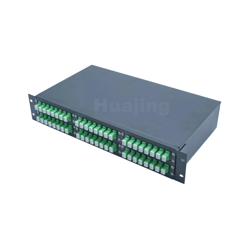 Cold Rolled Steel Fiber Optic Termination Box Rack Mount 19 Inch For Cable Management