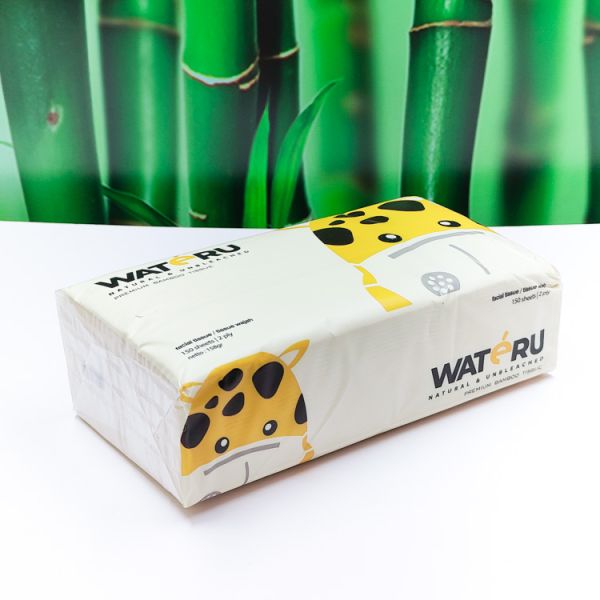 Cost effective china Strong and resilient rectangular shape box bamboo facial tissues paper