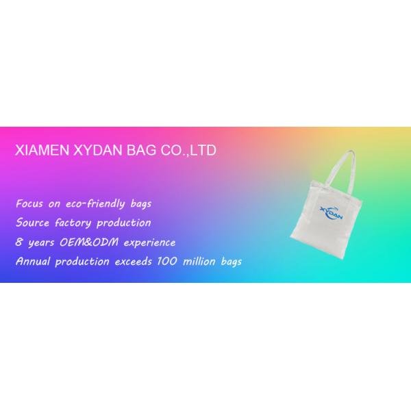 100% ECO Cotton Canvas Shopping Bag with Custom Logo and Unique Design from XYDAN BAG