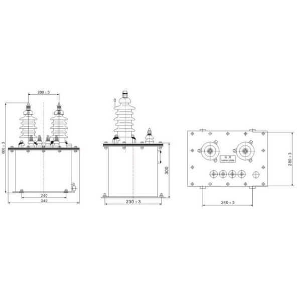 10kV / 12kV High Voltage CT High Sensitivity Oil Immersed Current Transformers LJWD-10.12