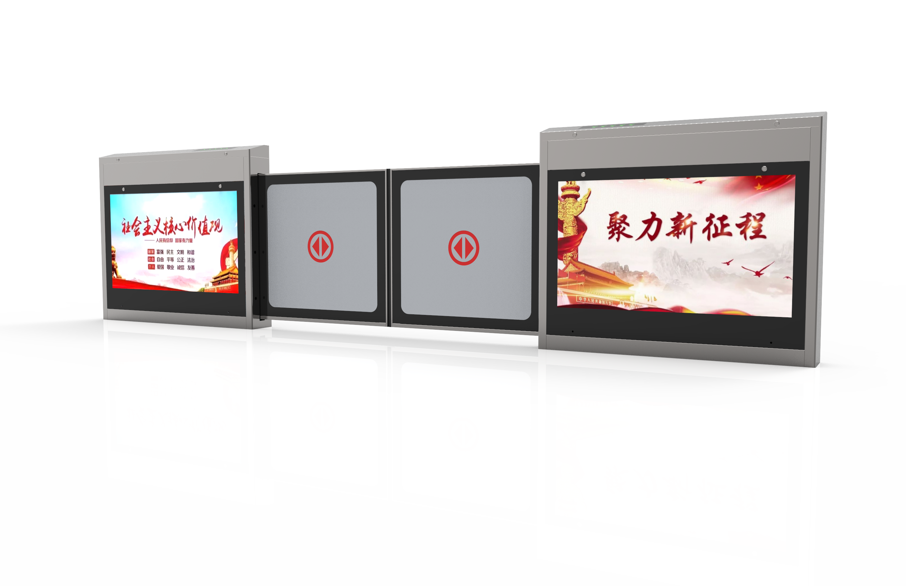 Safety Barrier Gate System Half Height PSD Platform Light Rail Station Access Control Unit