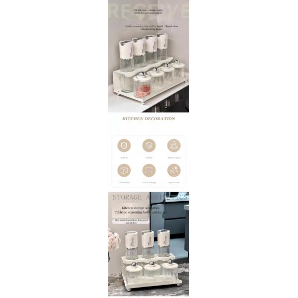 Customized Lid Spice Rack Cabinet Organizer for Space-Saving Kitchen Storage Solutions