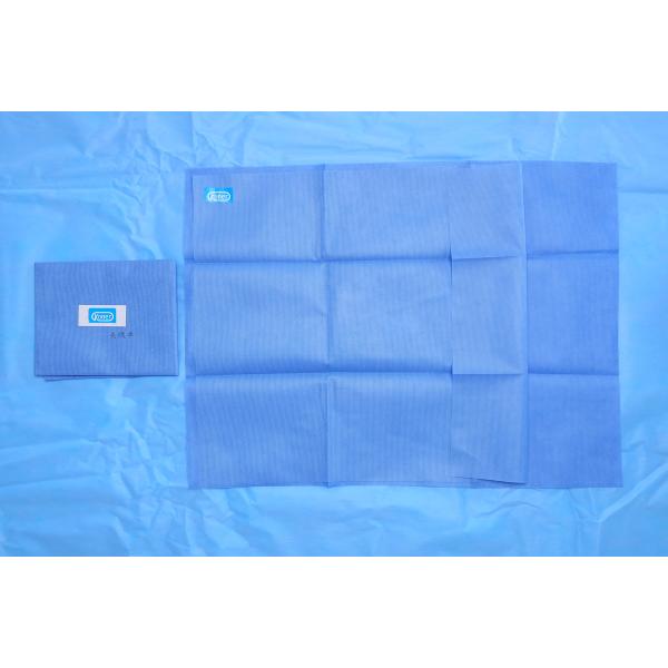 Brain Surgery Blue SMMS Disposable Surgical Drapes 60” X 90”