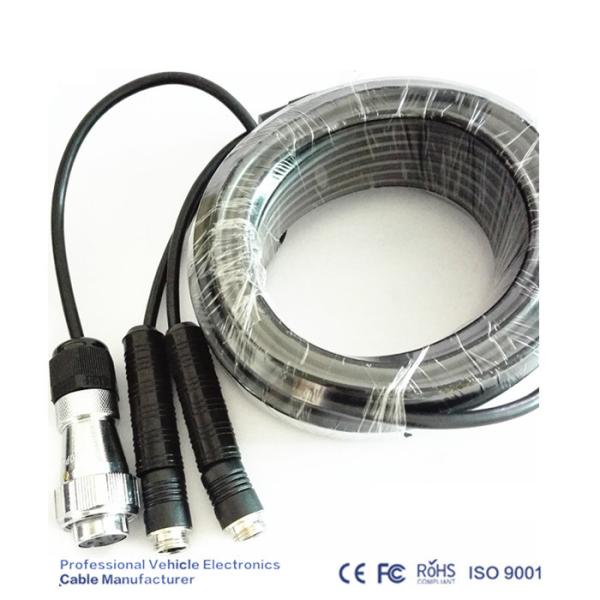 Waterproof Car Rear View Backup Camera Cable 5 Pin Female To Female Trailer