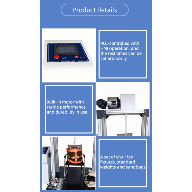 Automatic Electronic Chair Seating Impact and Durability Tester Machine