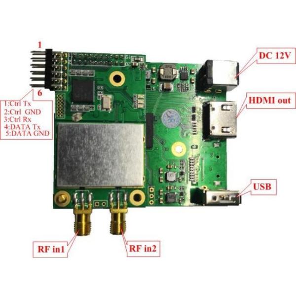 Lightweight Mini Military Wireless Signal COFDM Transmitter 30km AV Sender For Quadcopter
