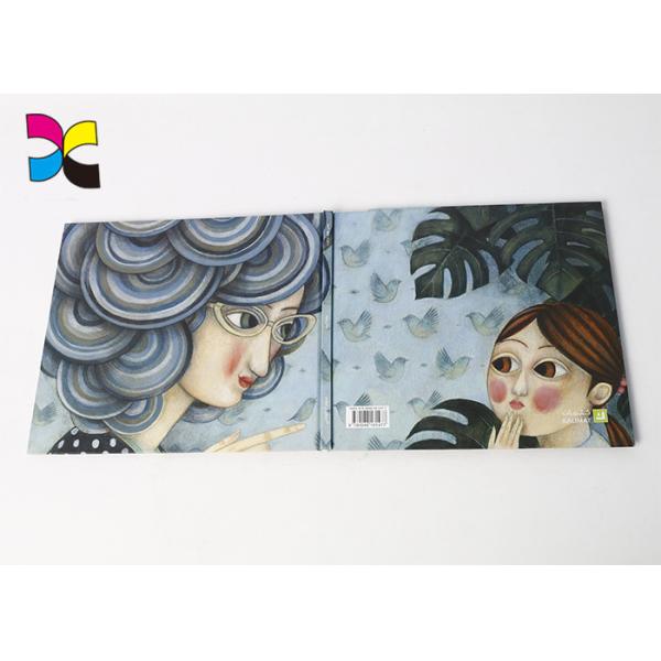 Binding Custom Size Booklet Printing , Glossy Laminated Hardbound Book Printing